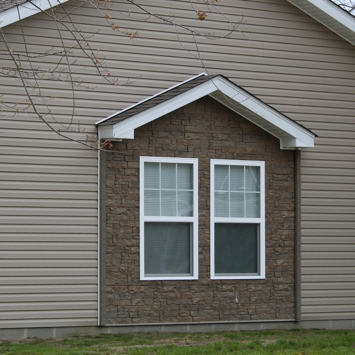 Moka | Novik Stone | Stacked Stone SK | Polymer Siding Panel | 1143 mm X 514 mm