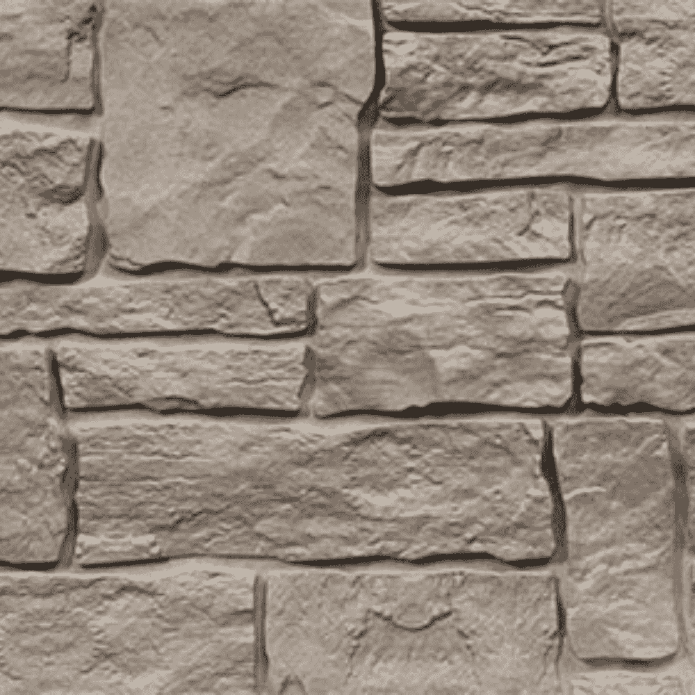Smoke Grey | Novik Stone | Stacked Stone SK | Polymer Siding Panel |1143 mm X 514 mm