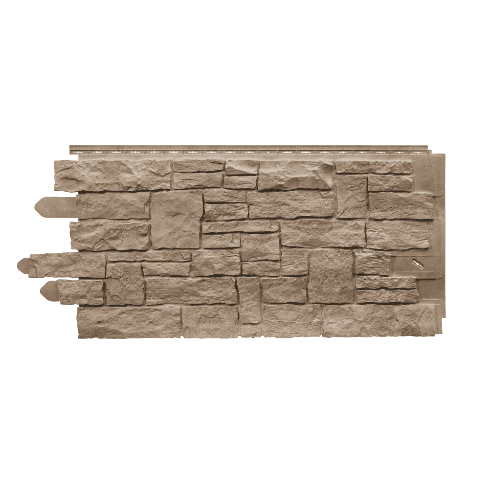 Stacked Stone Sand Blend Siding Panel
