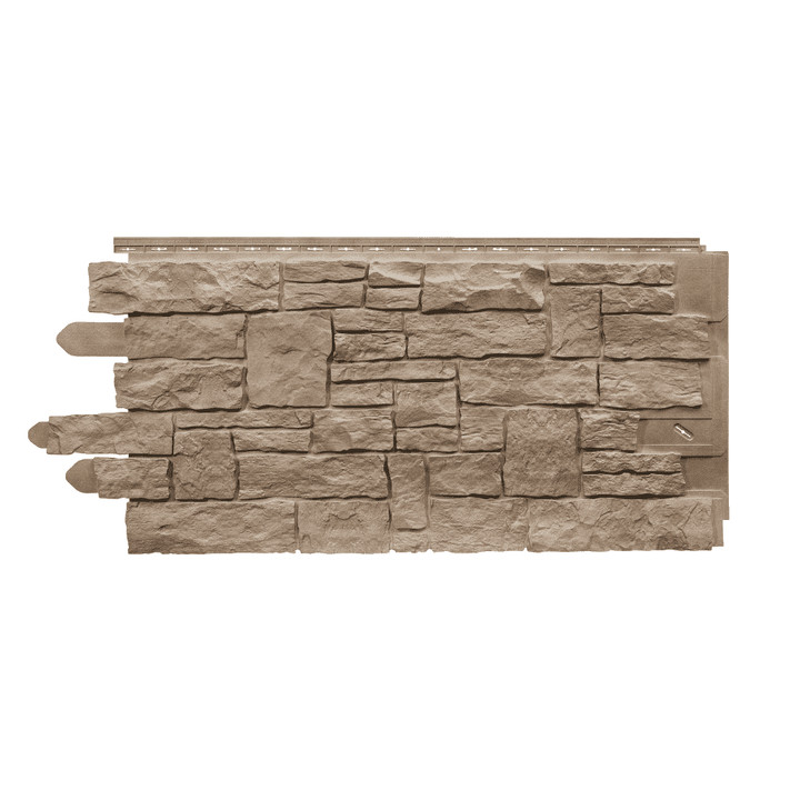 Stacked Stone Sand Blend Siding Panel